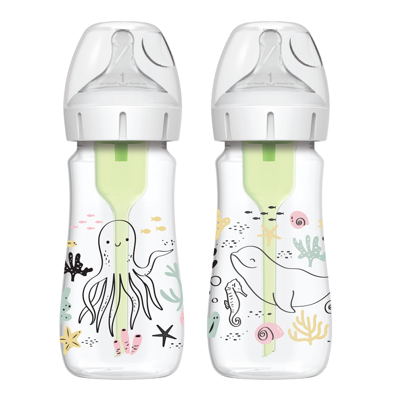 Dr Brown's Options+ Bottle Design - Ocean - 270ml - 2 Pack