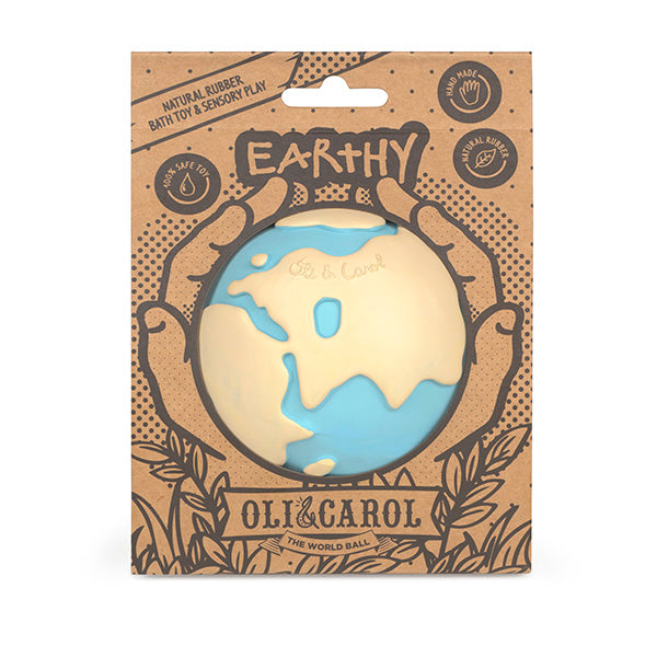 Oli & Carol Earthy the World Ball - Bath Toy / Teether