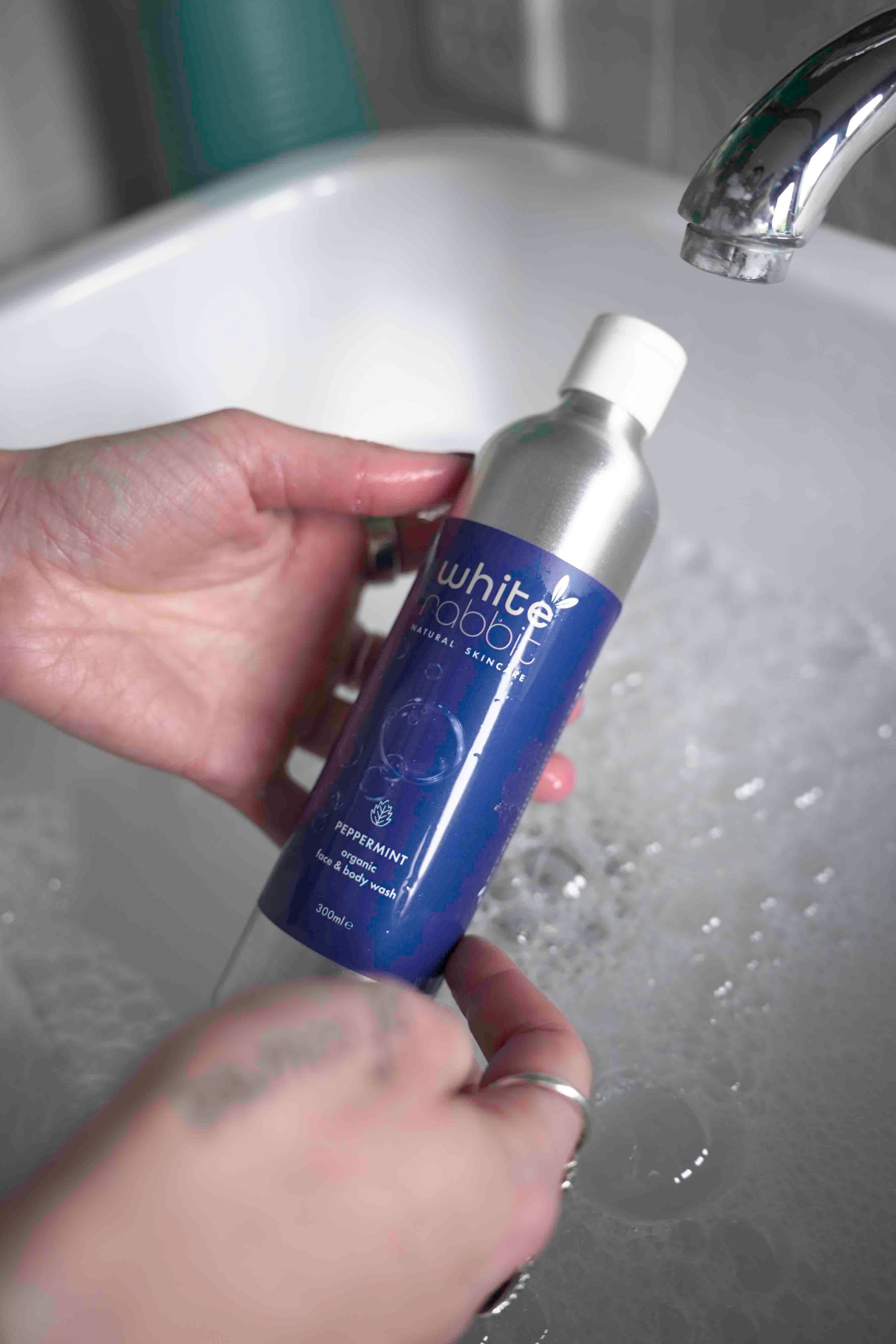 White Rabbit Organic Peppermint Face and Body Wash