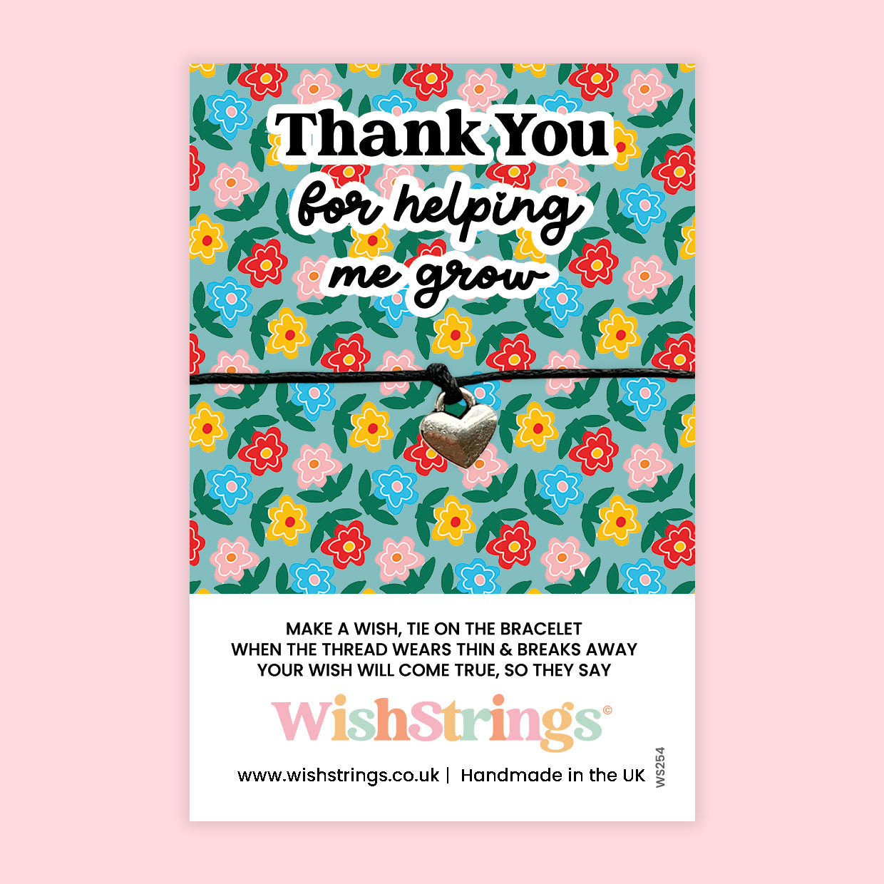 Wish Bracelet – Thank You for Helping Me Grow
