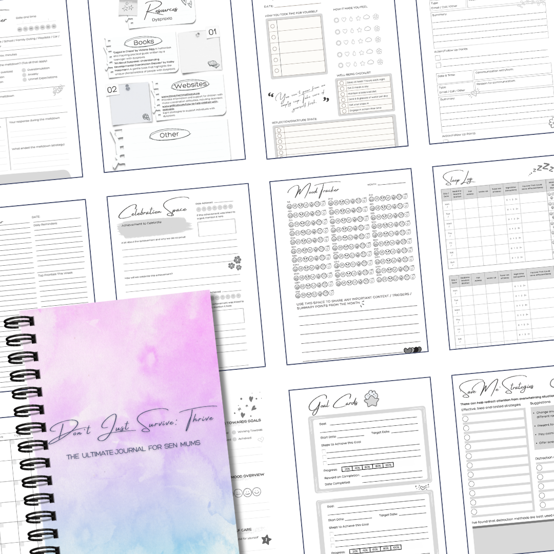 Don’t Just Survive: Thrive – The Ultimate Journal for SEN Mums | ADHD, Autism & Behaviour Tracking Support