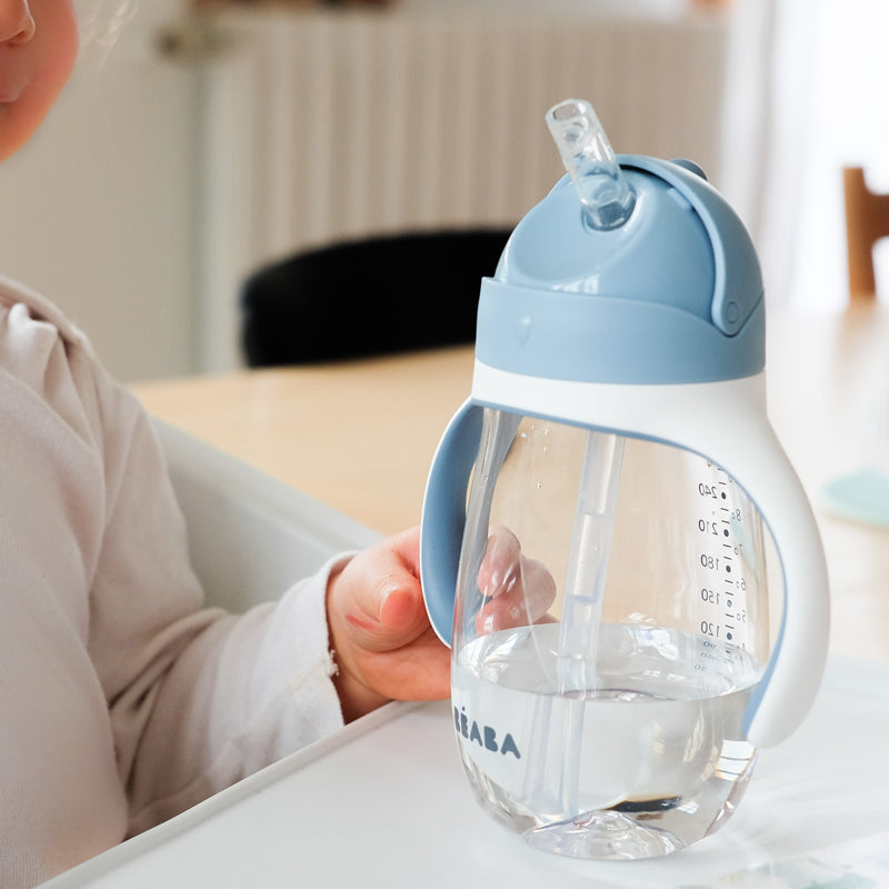Béaba Tritan Straw Cup - Blue - 300ml