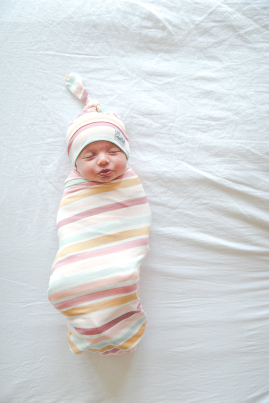 Copper Pearl Knitted Swaddle Blanket - Enchanted