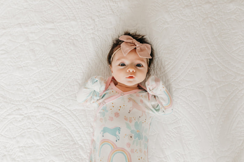 Copper Pearl Newborn Gown - Whimsy