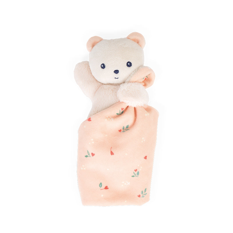 Kaloo Carre Douceur Doudou Bear - Leaves Of Love - 17cm