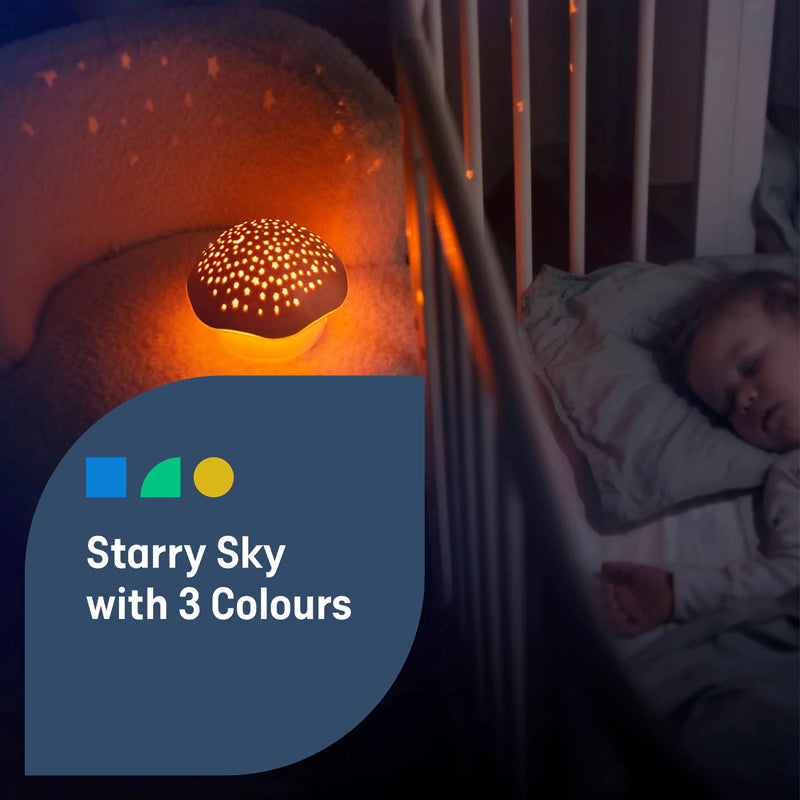Pabobo by Angelcare Mushroom Musical Stars Projector  - Pink