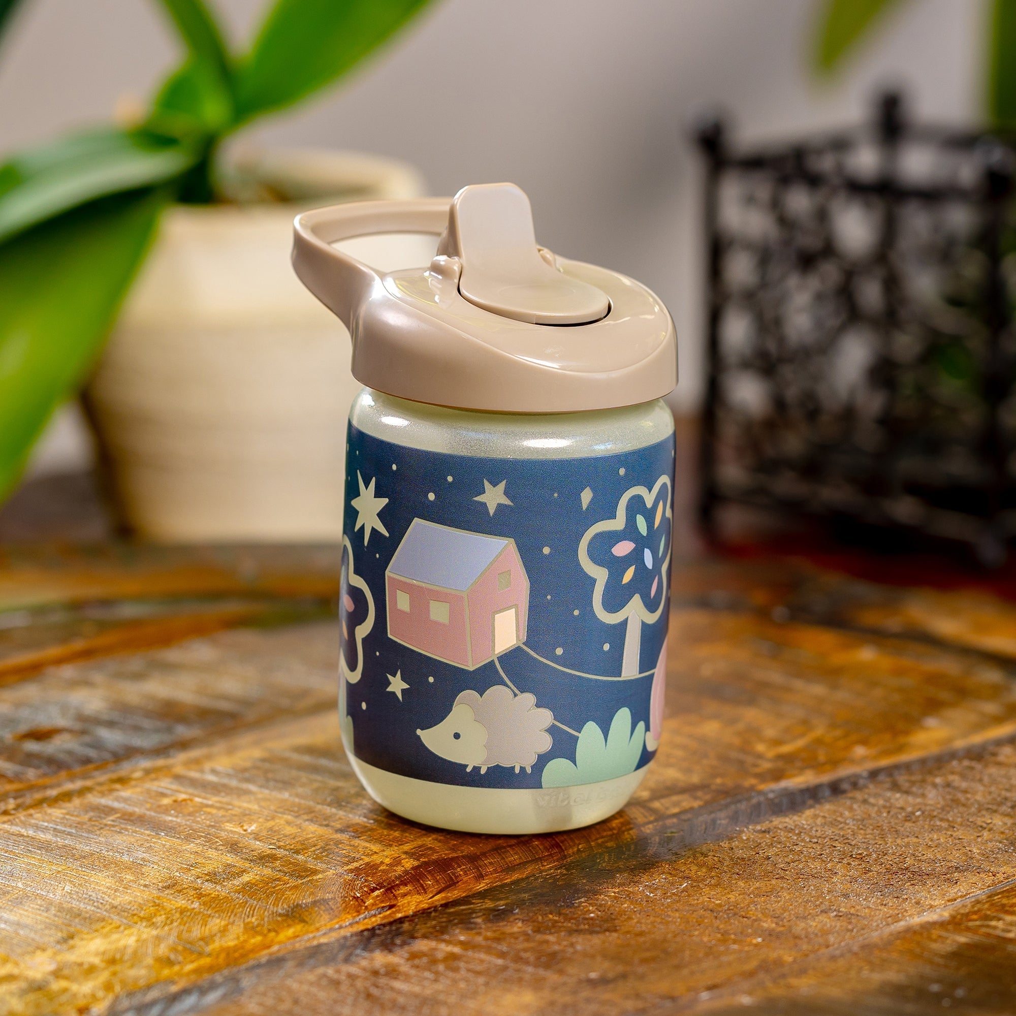 Vital Baby Hydrate Sippy Straw Glow in the Dark Woodland Glow - 350ml