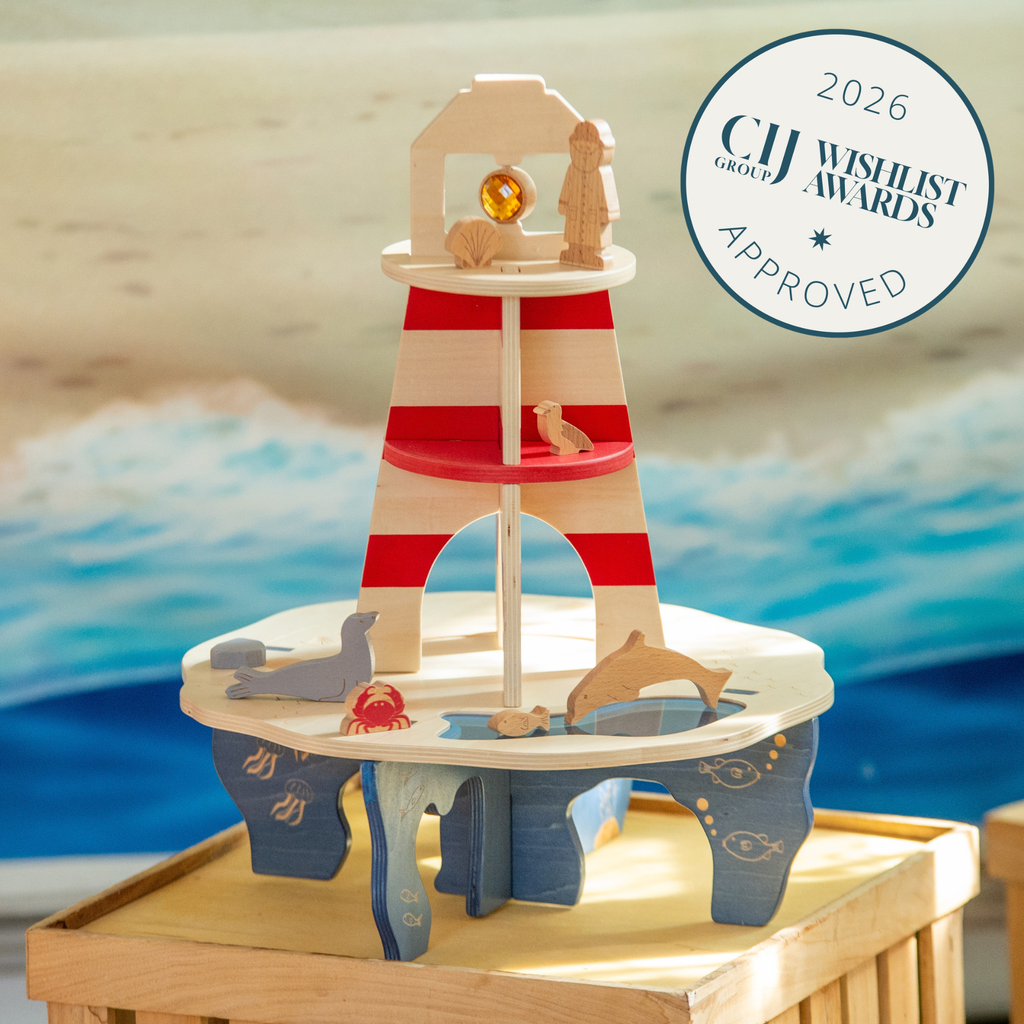 Wooden Lighthouse Island Play Set