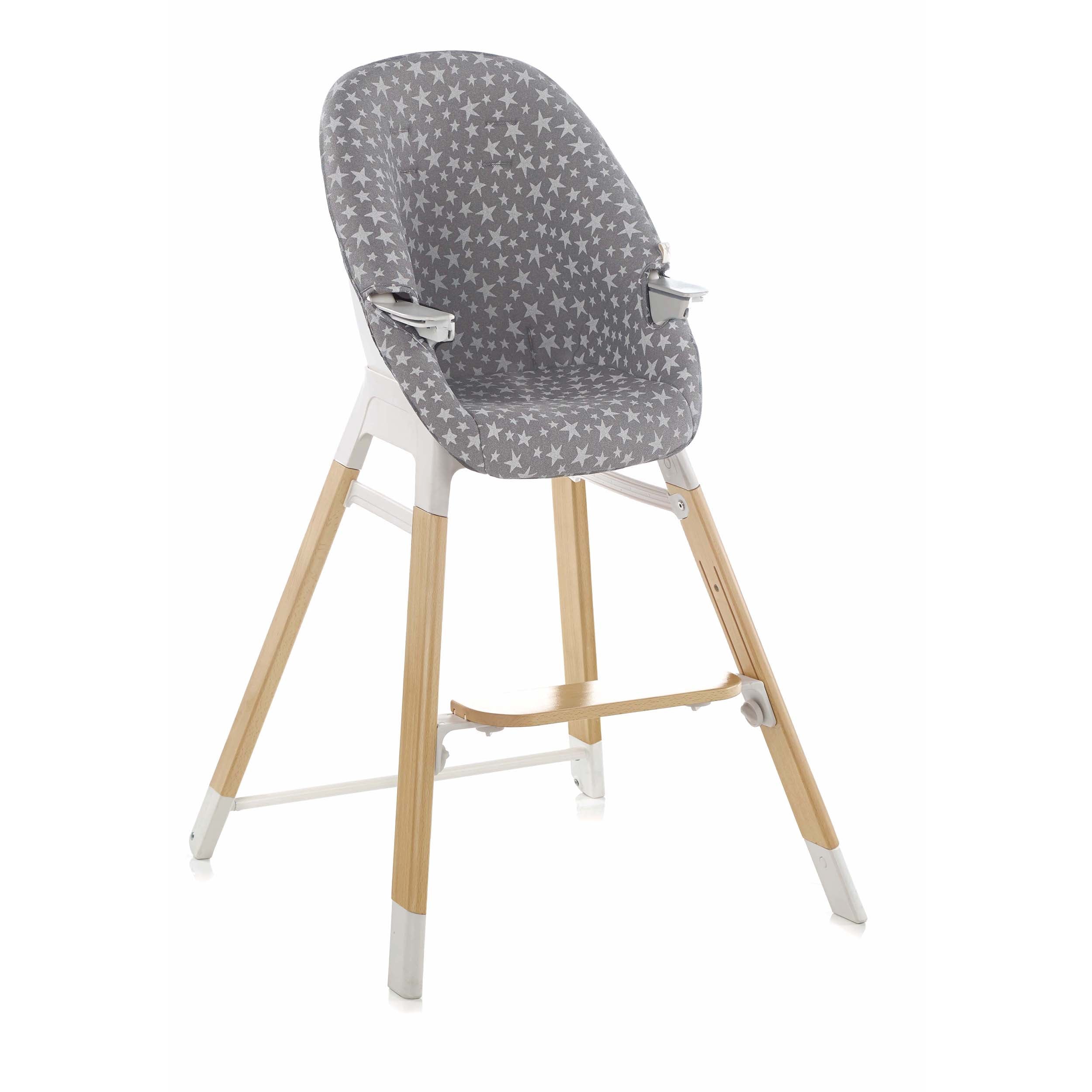 Jane Wooddy Wooden Progressive Highchair - 6m-8 years - Grey Star