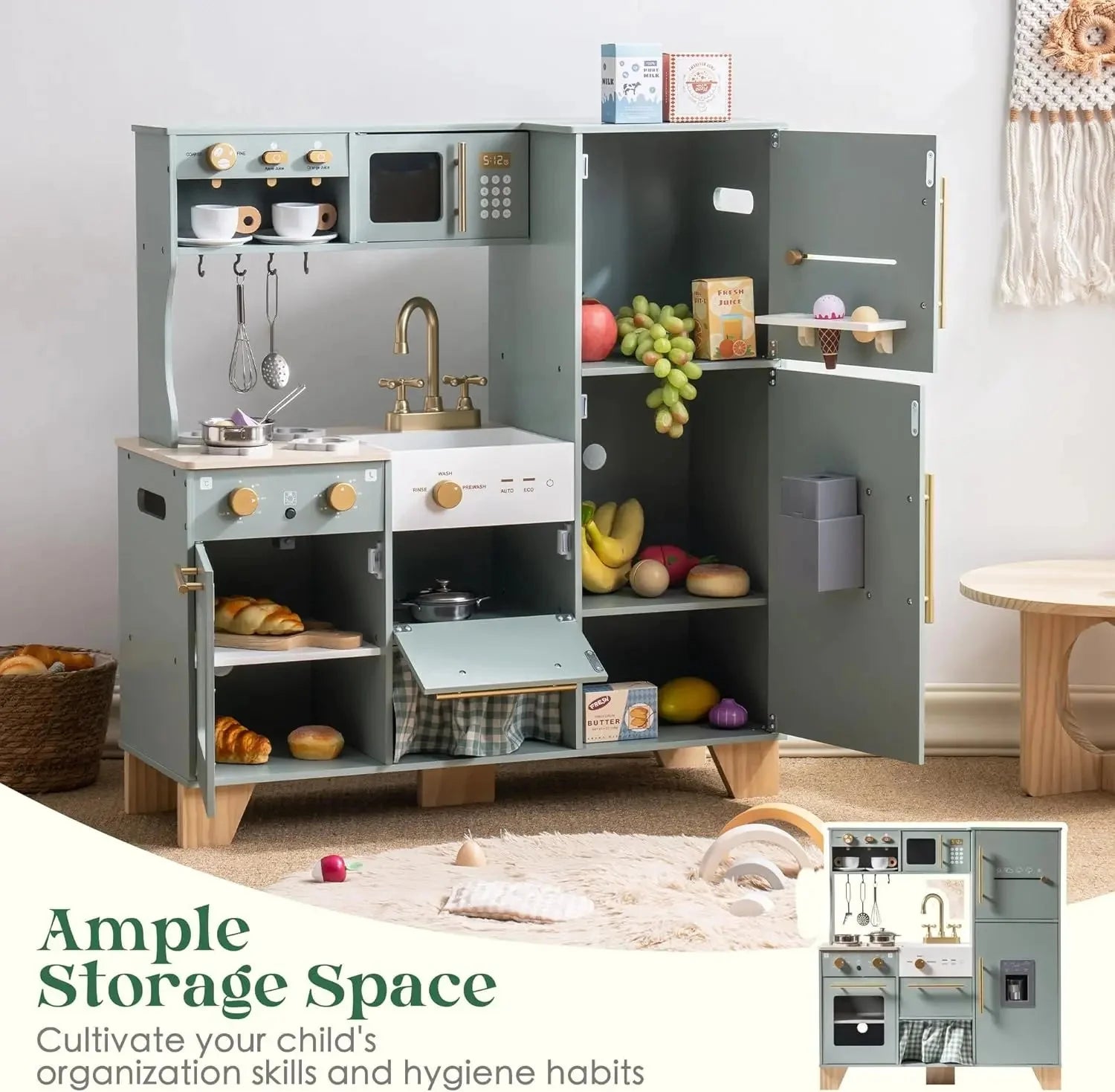 Tiny Chef XL Wooden Play Kitchen