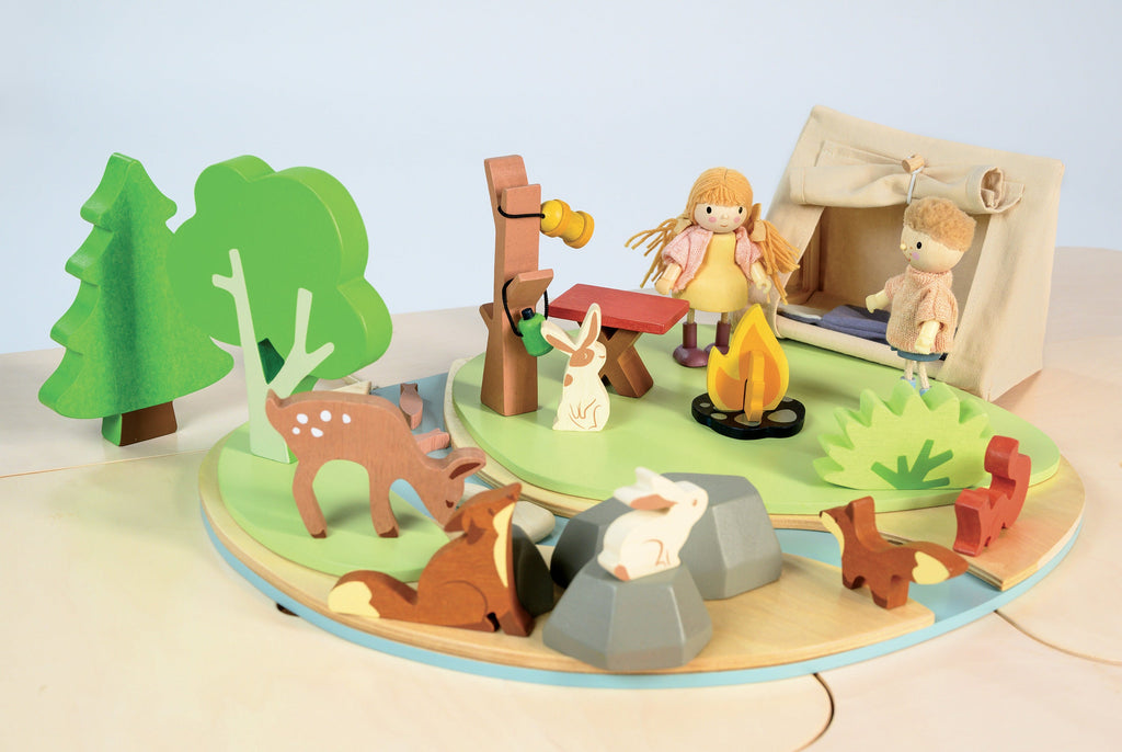 Wildlife Camping Wooden Playset
