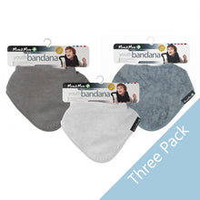 3 PACK - Mum 2 Mum PLUS Youth Bandana - Mushroom / Grey / Stone