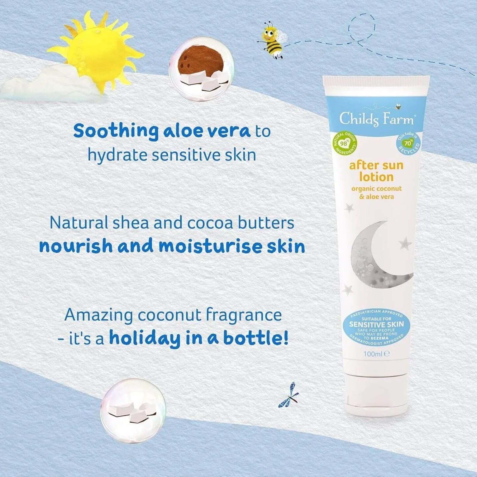 Childs Farm After Sun Lotion Organic Coconut Oil - 100ml