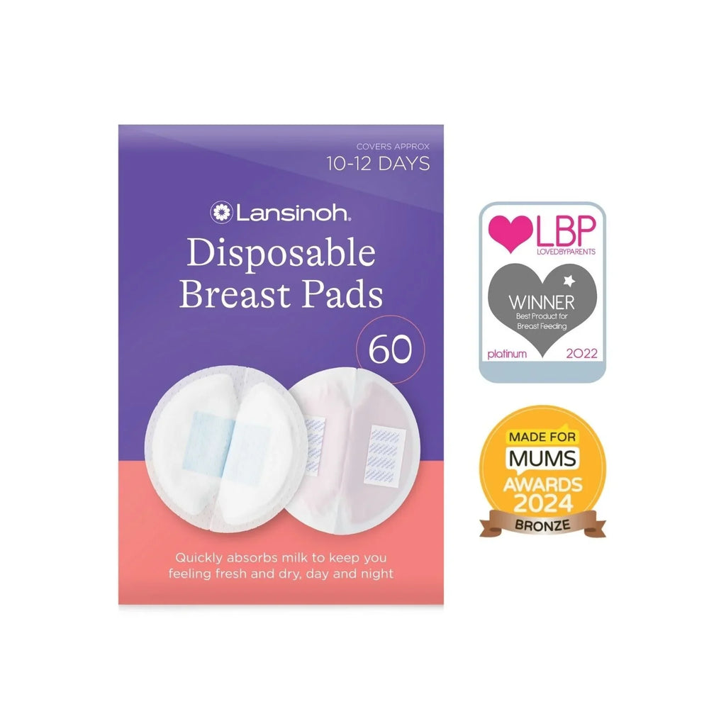 Lansinoh Ultra Thin Stay Dry Nursing Breast Pads - Pack of 60