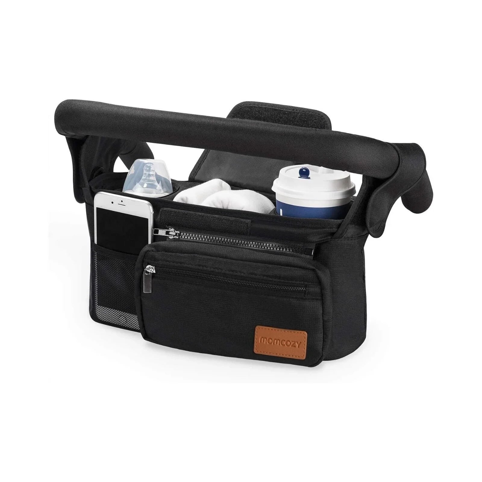 Momcozy All-in-One Stroller Organiser - Black