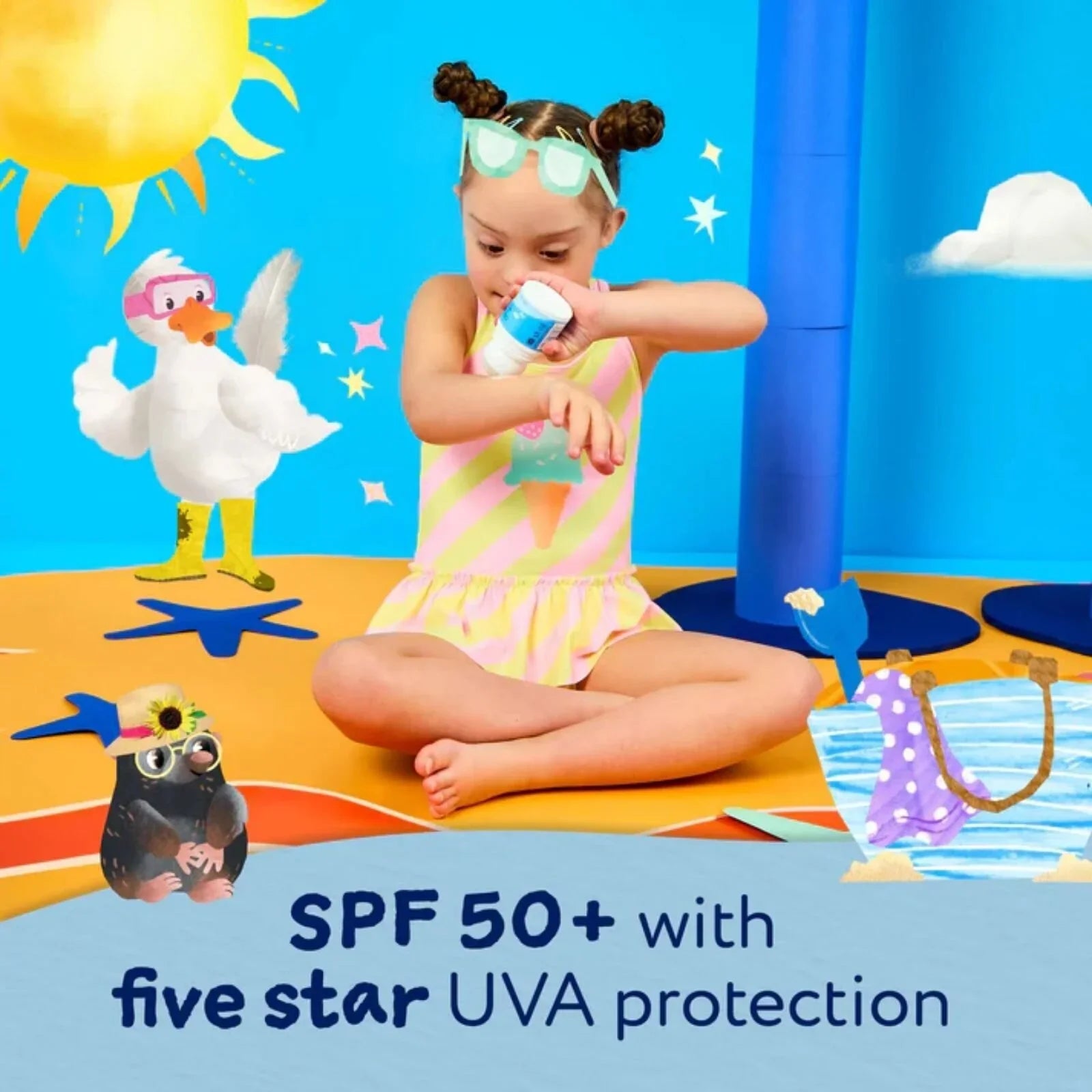 Childs Farm SPF50+ Roll On Fragrance Free Sun Lotion - 50ml