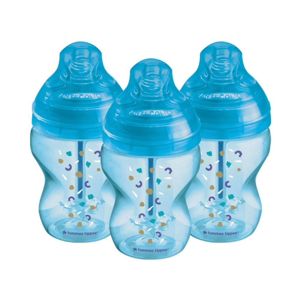 Tommee Tippee Advanced Anti-Colic Bottle Sky 260ml - Pack of 3