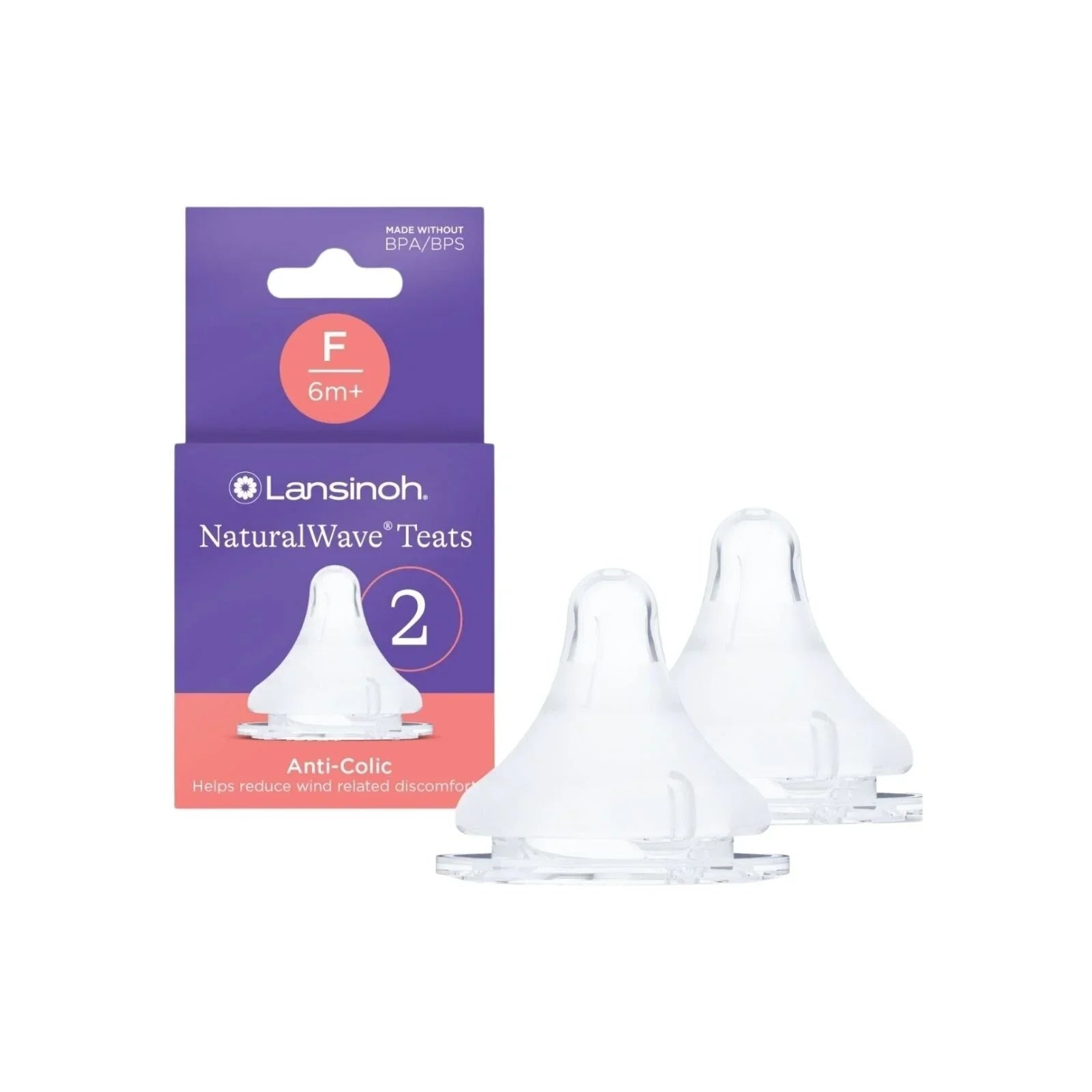 Lansinoh NaturalWave Fast Flow Teats - Pack of 2