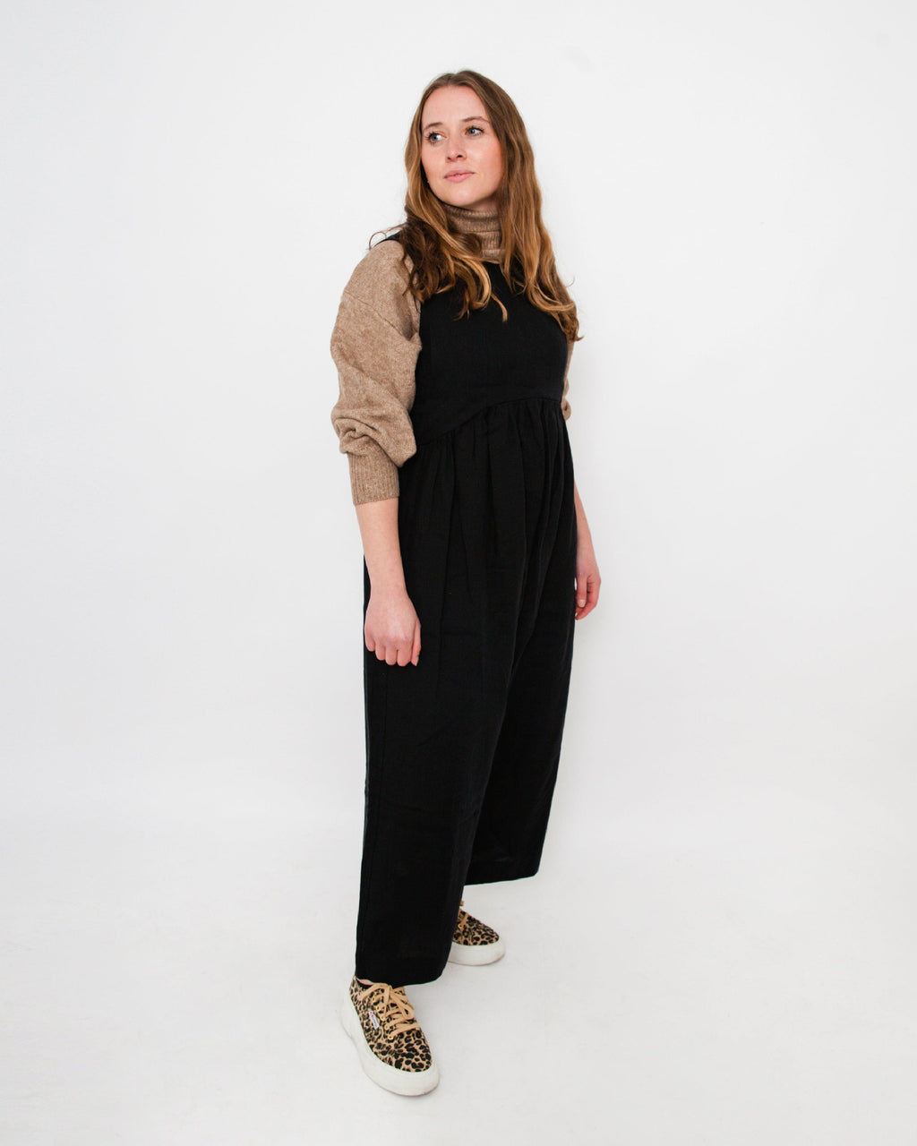 Journy Ada Linen Jumpsuit - Black