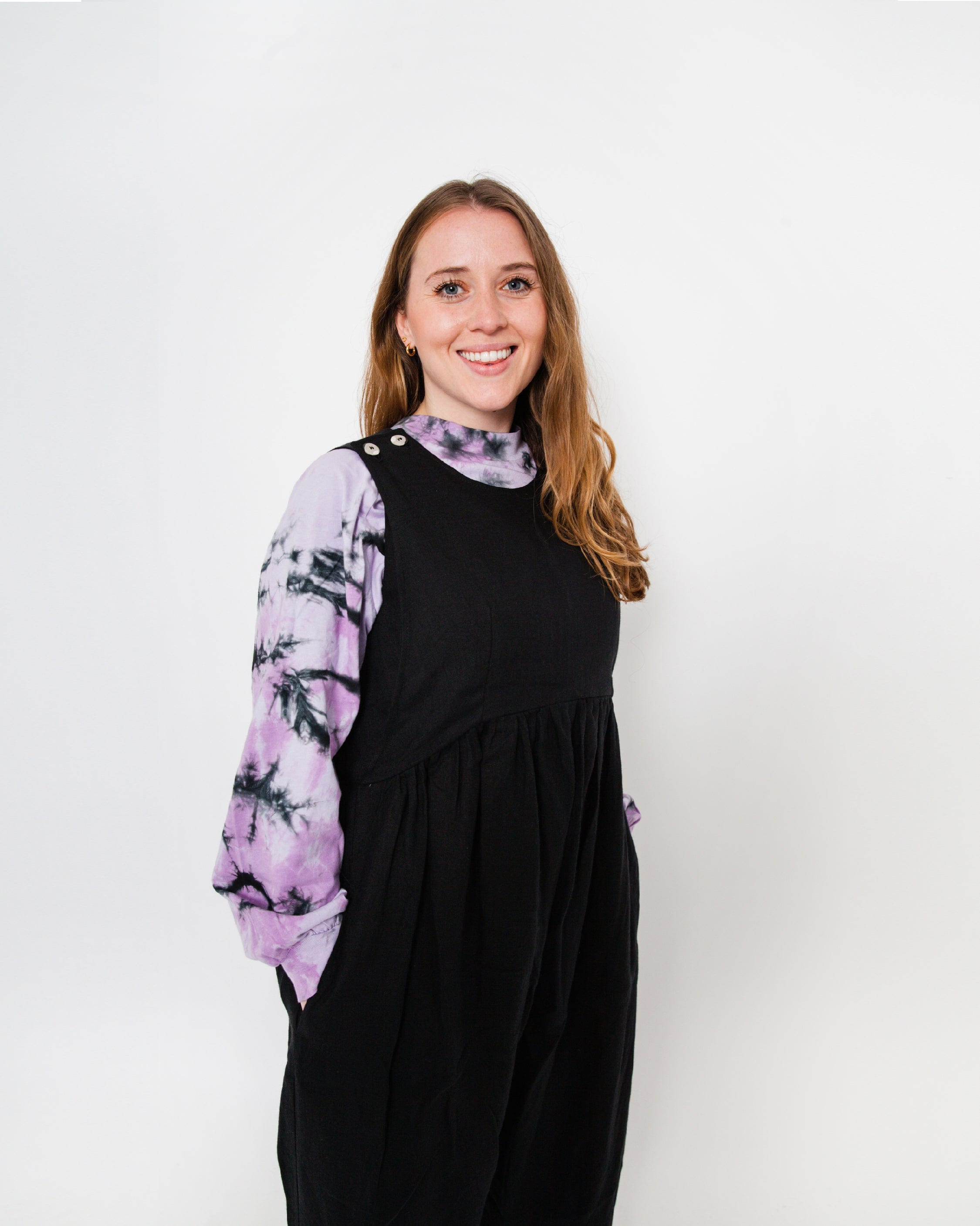 Journy Ada Linen Jumpsuit - Black