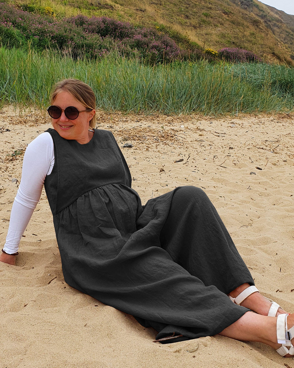 Journy Ada Linen Jumpsuit - Black