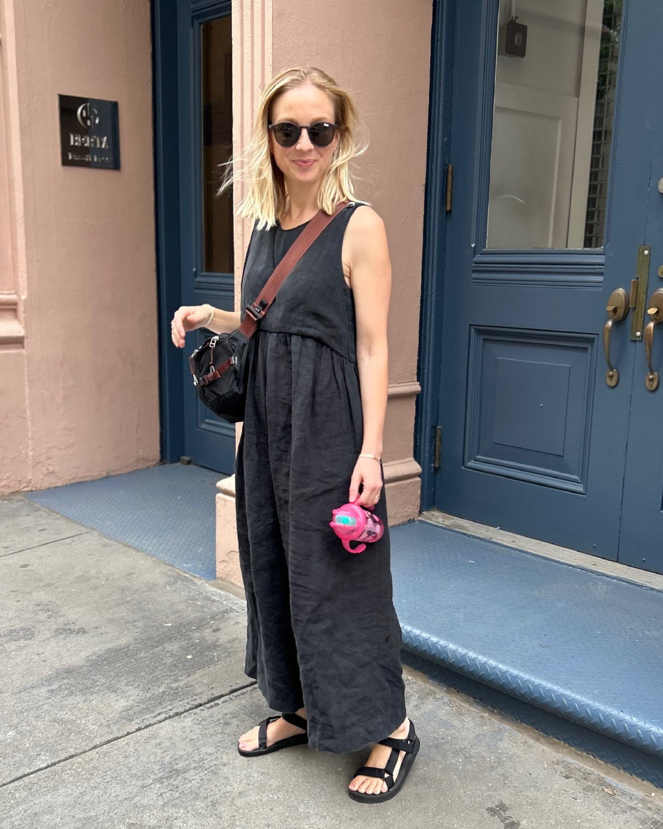 Journy Ada Linen Jumpsuit - Black