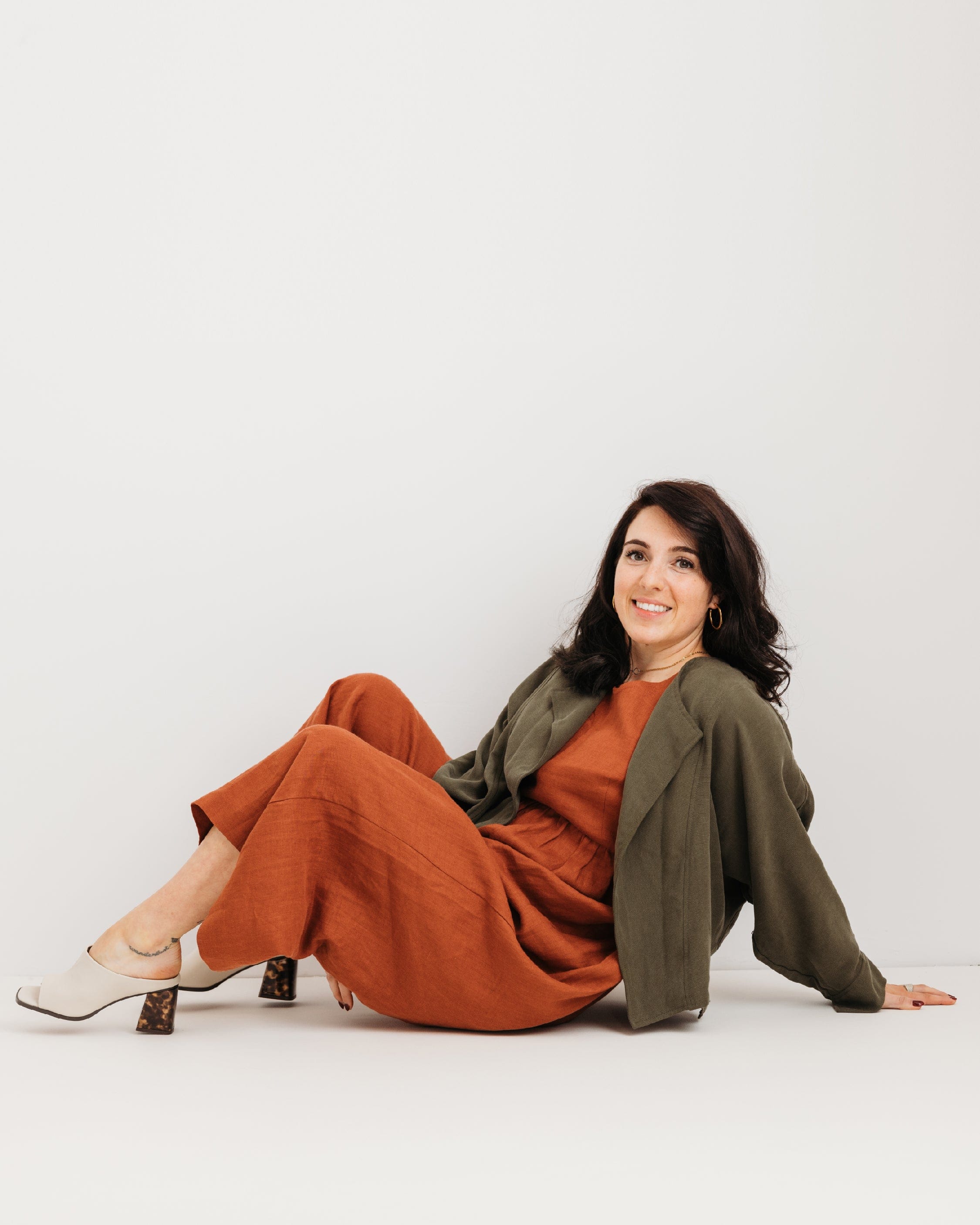 Journy Ada Linen Jumpsuit - Burnt Orange