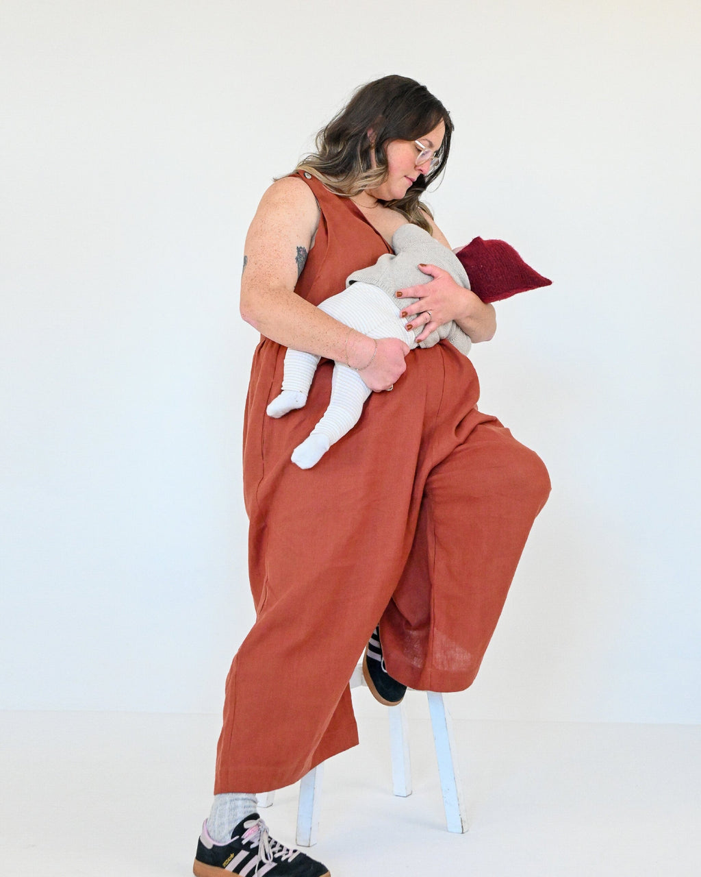 Journy Ada Linen Jumpsuit - Burnt Orange