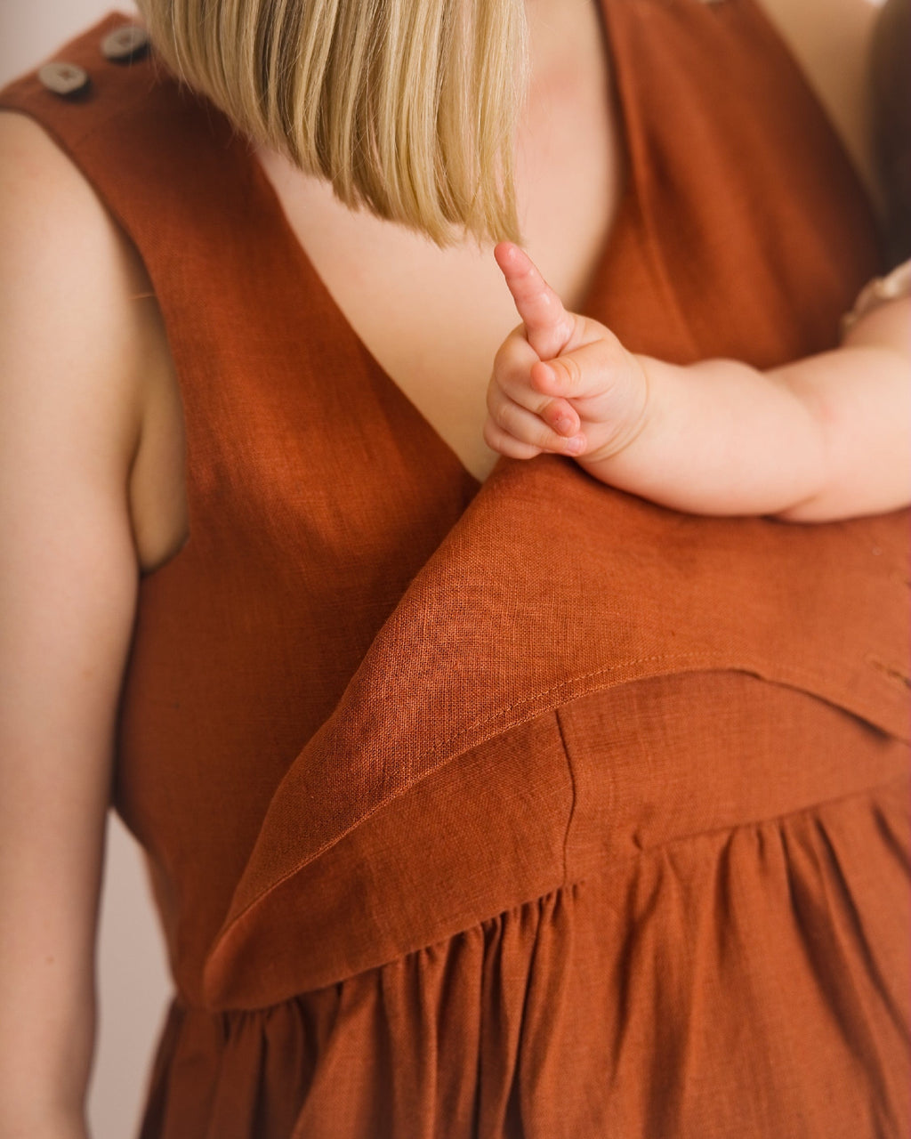 Journy Ada Linen Jumpsuit - Burnt Orange
