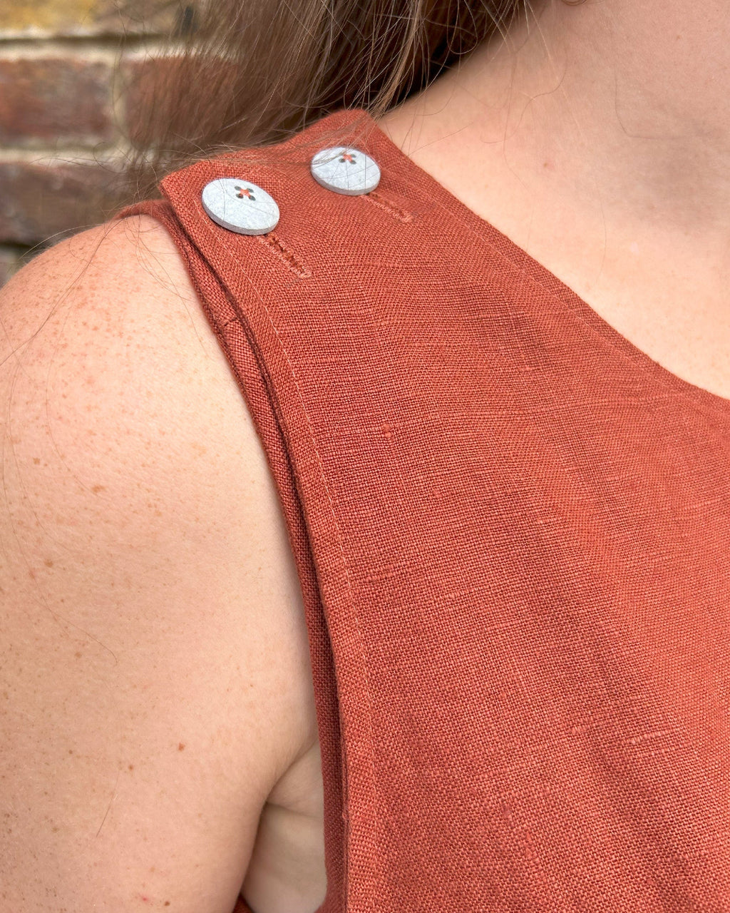 Journy Ada Linen Jumpsuit - Burnt Orange