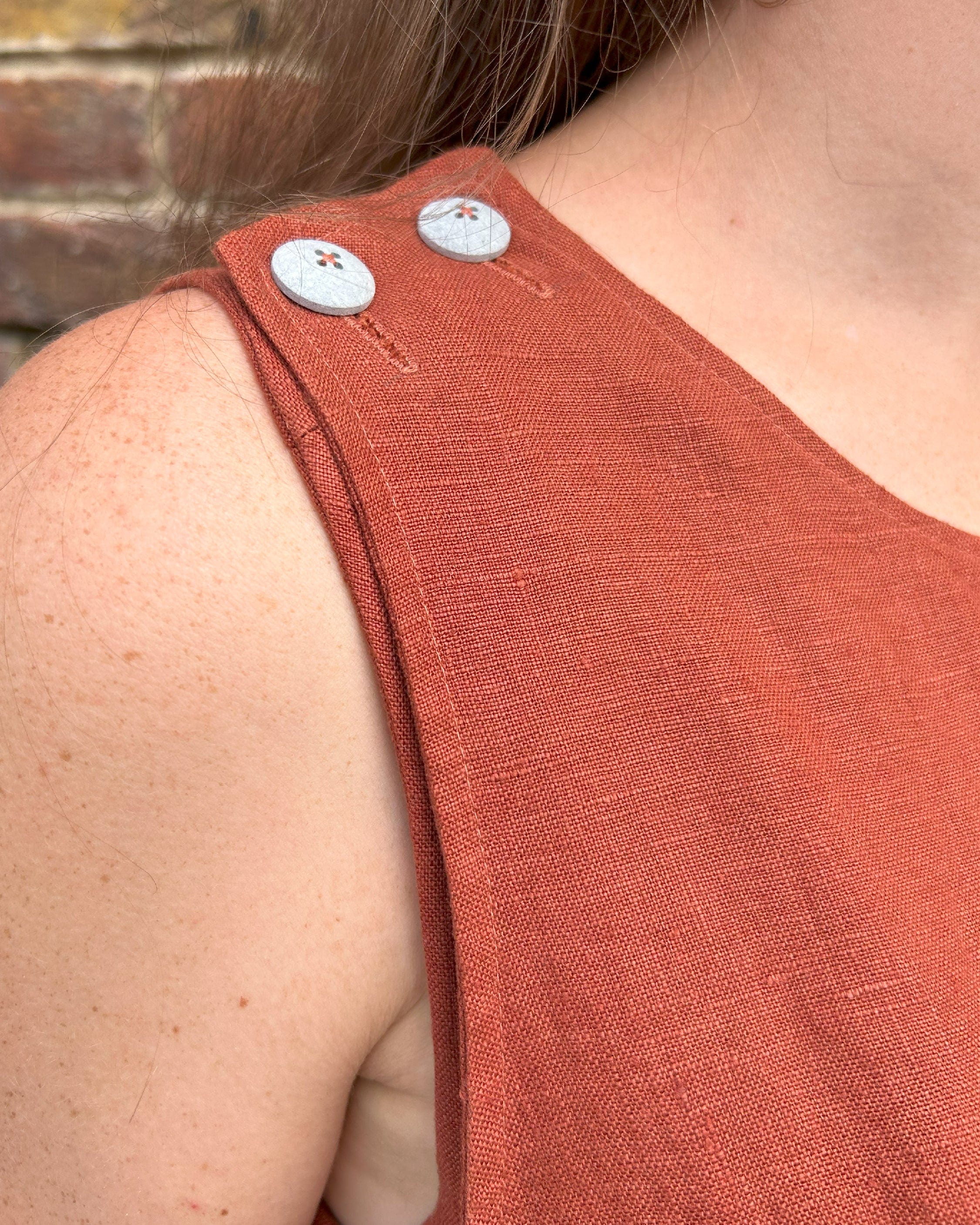 Journy Ada Linen Jumpsuit - Burnt Orange