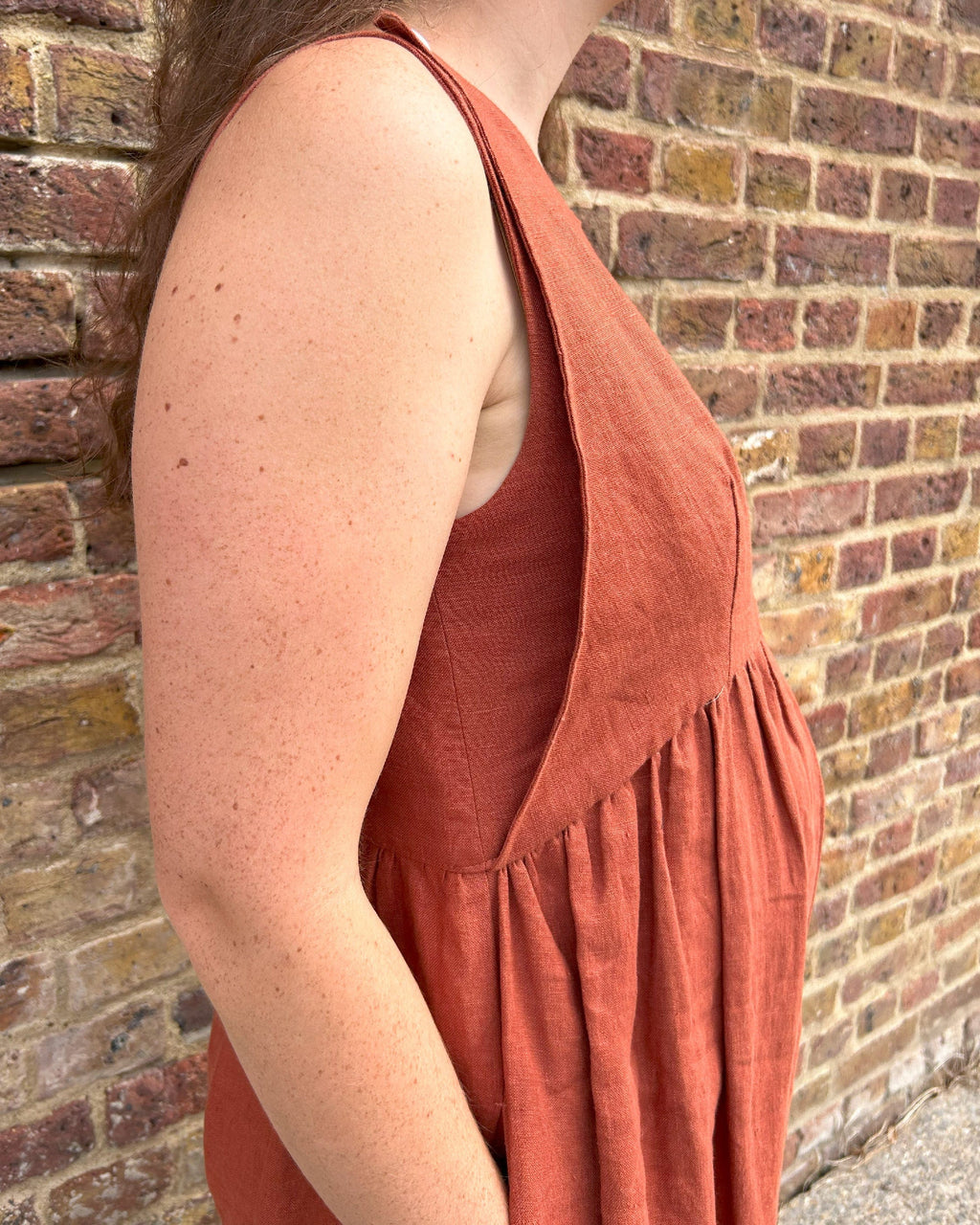Journy Ada Linen Jumpsuit - Burnt Orange
