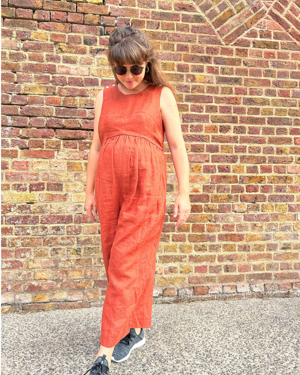 Journy Ada Linen Jumpsuit - Burnt Orange