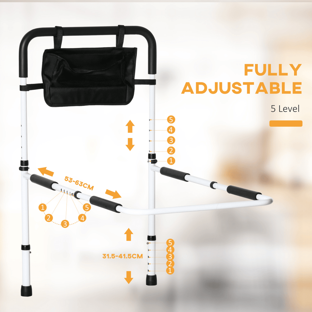 Adjustable Bed Rail Grab Bar for Elderly / Disabled Adults - Baby&More