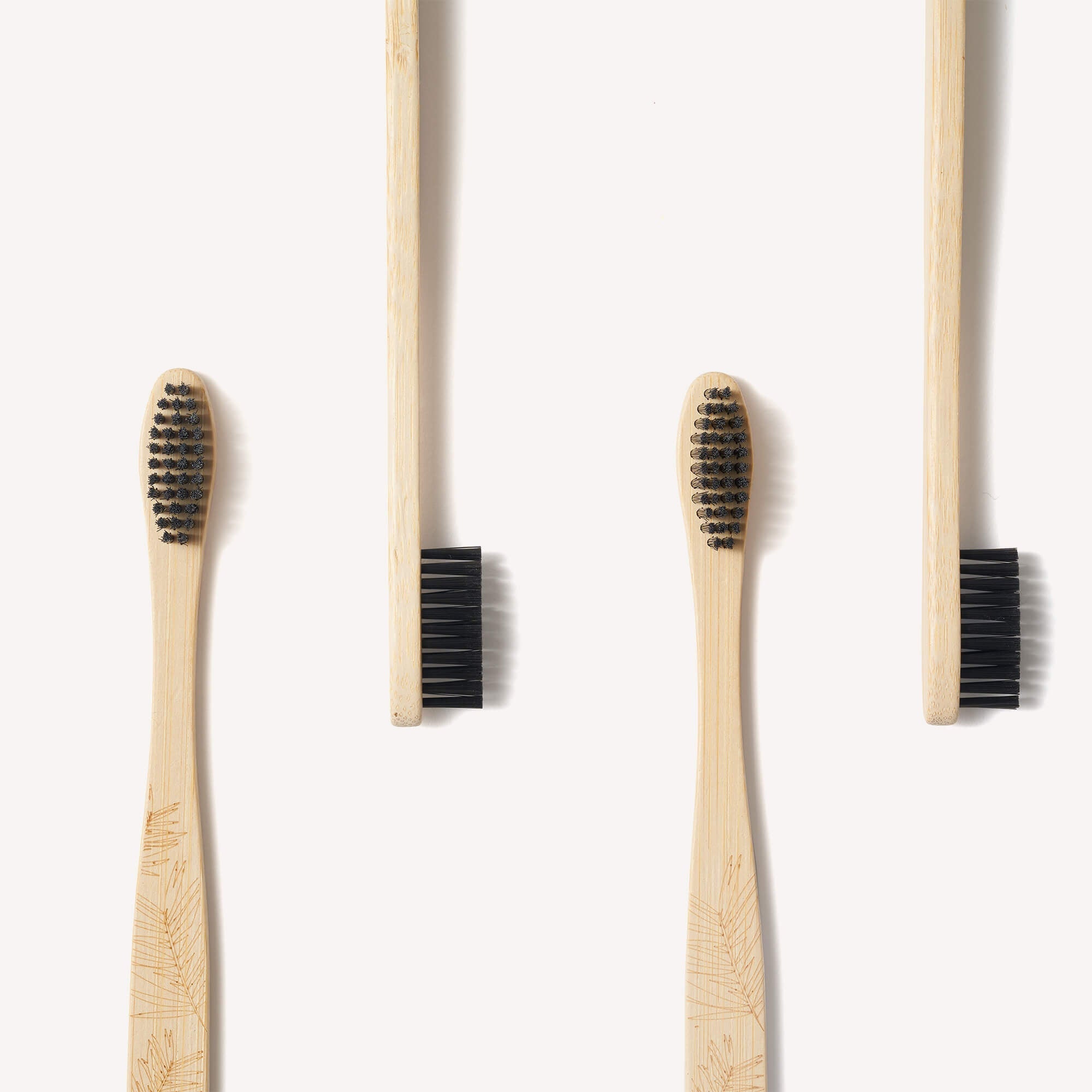 Adult Bamboo Toothbrush - 4 Pack - Firm Bristles - Baby&More