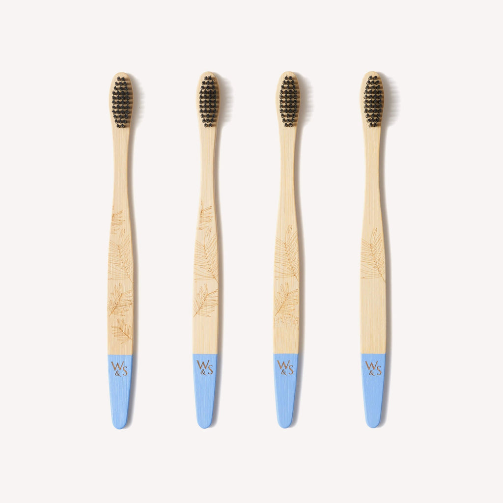 Adult Bamboo Toothbrush - 4 Pack - Firm Bristles - Baby&More