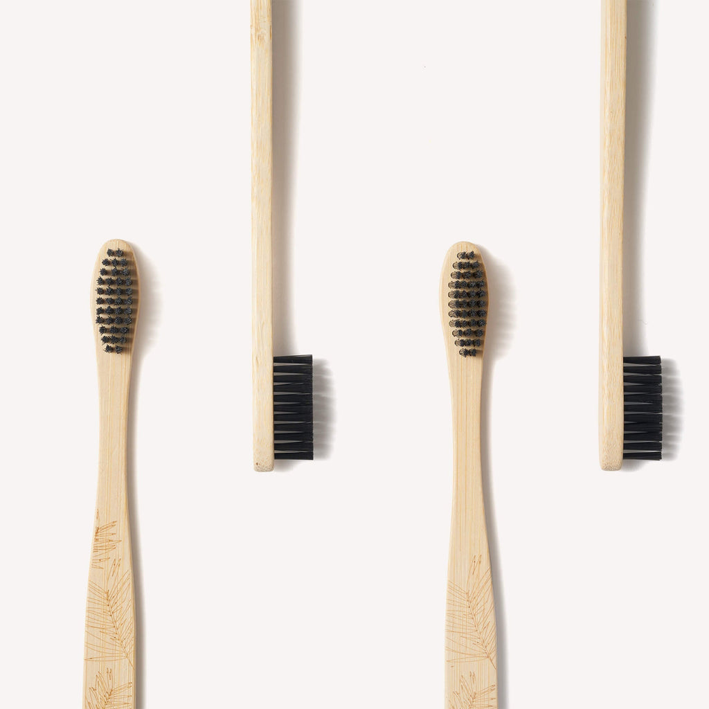 Adult Bamboo Toothbrush - 4 Pack - Medium Bristles - Baby&More