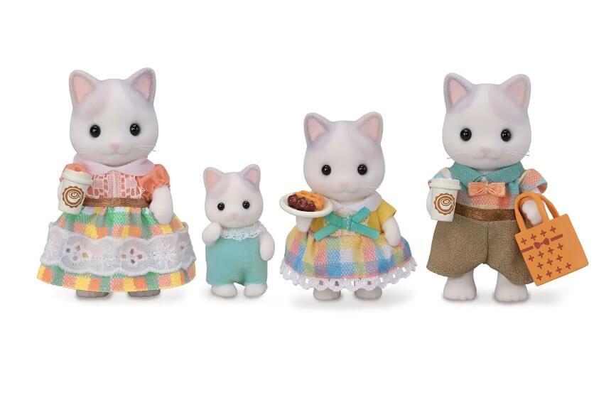 Sylvanian Families - Latte Cat Family