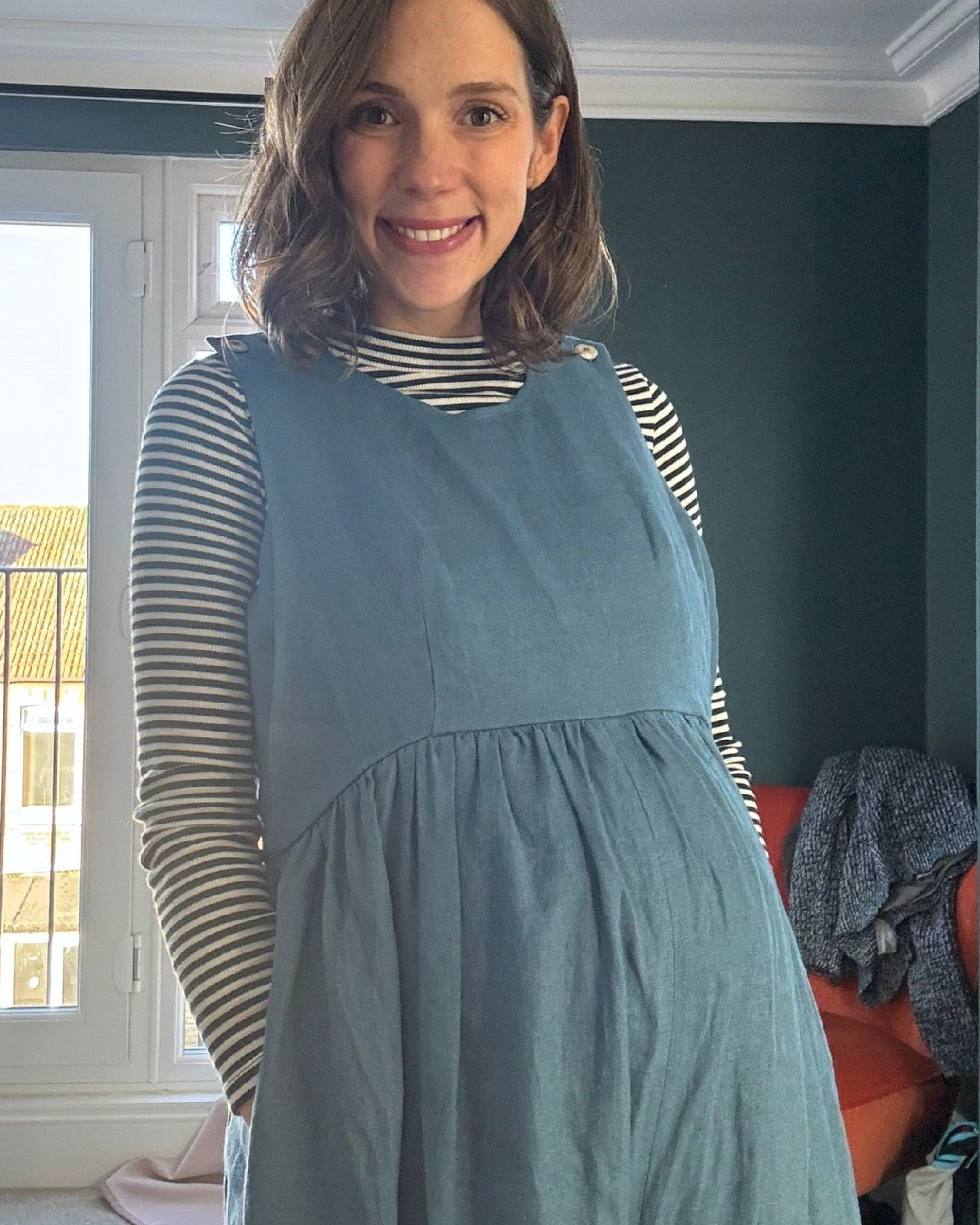 Journy Ada Linen Jumpsuit - Aegean Blue