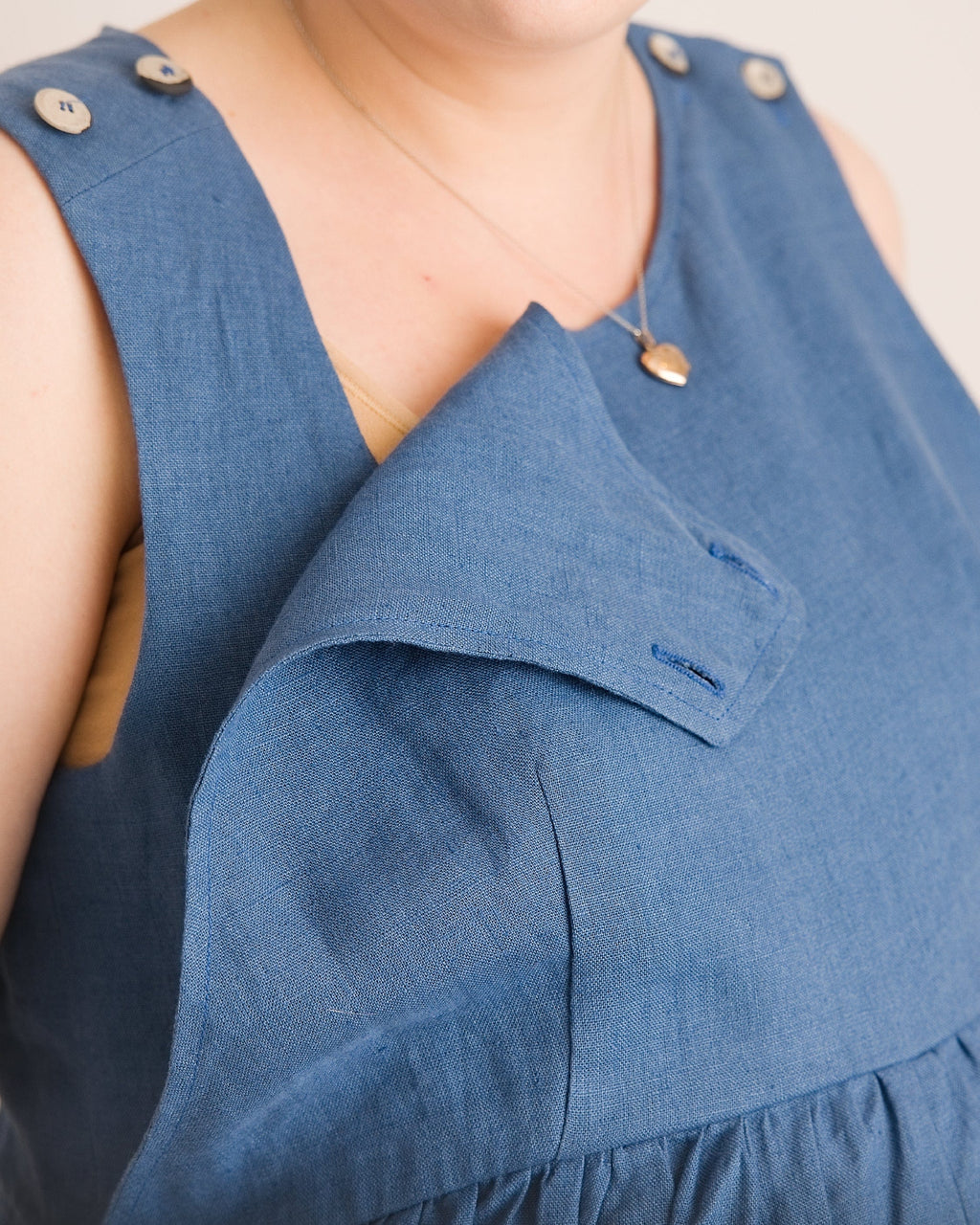 Journy Ada Linen Jumpsuit - Aegean Blue