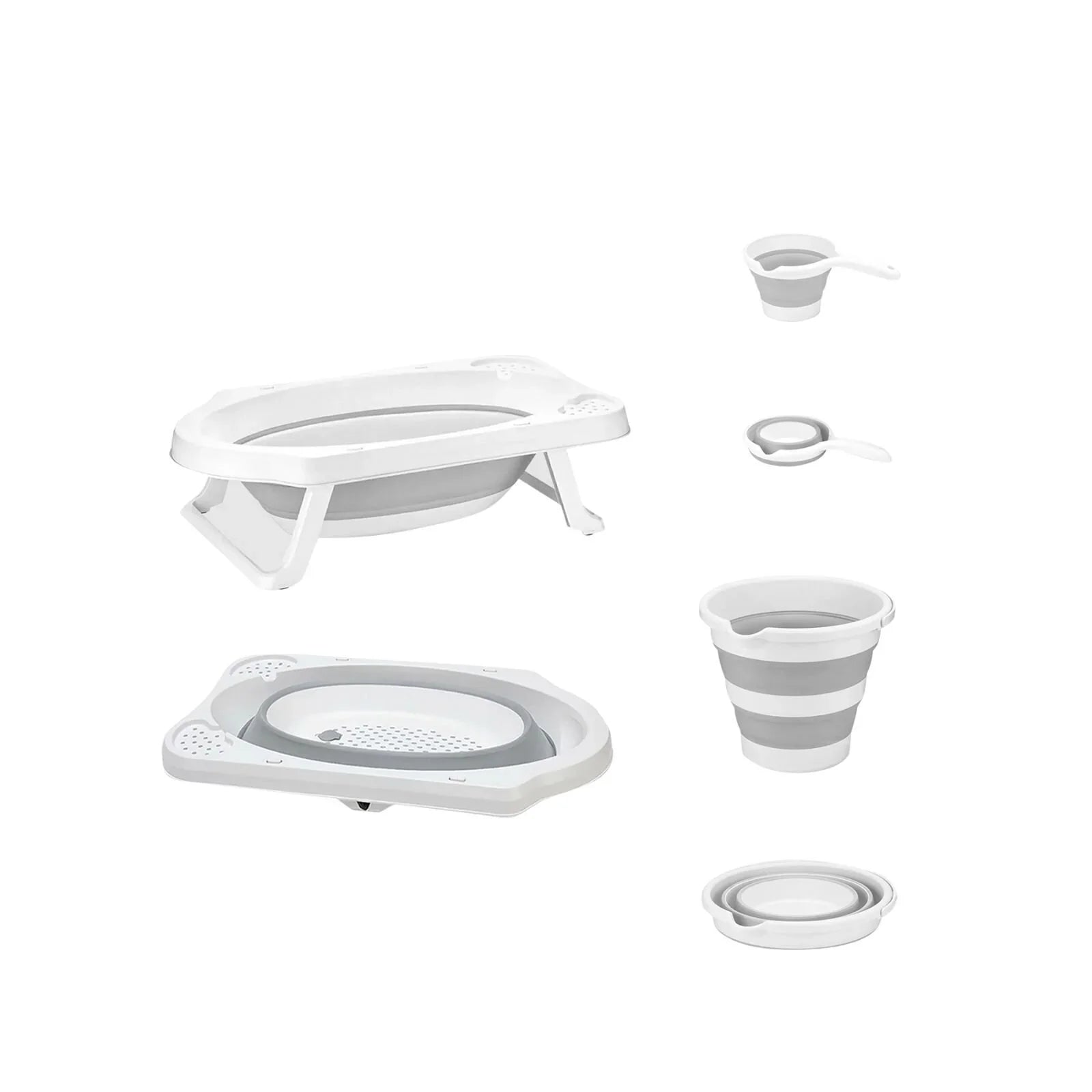 baby plus Foldable Bathtub Set - 3 Pcs