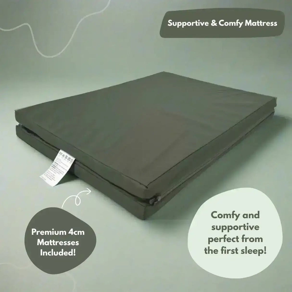 Airpod 3 Travel Cot Includes Newborn Bassinet Insert - Green - Baby&More