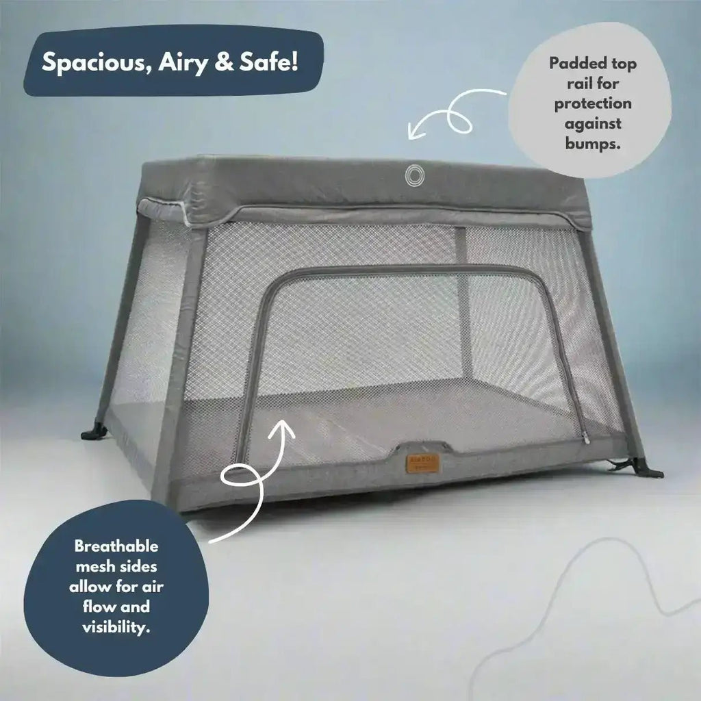 Airpod 3 Travel Cot Includes Newborn Insert - Light Grey - Baby&More
