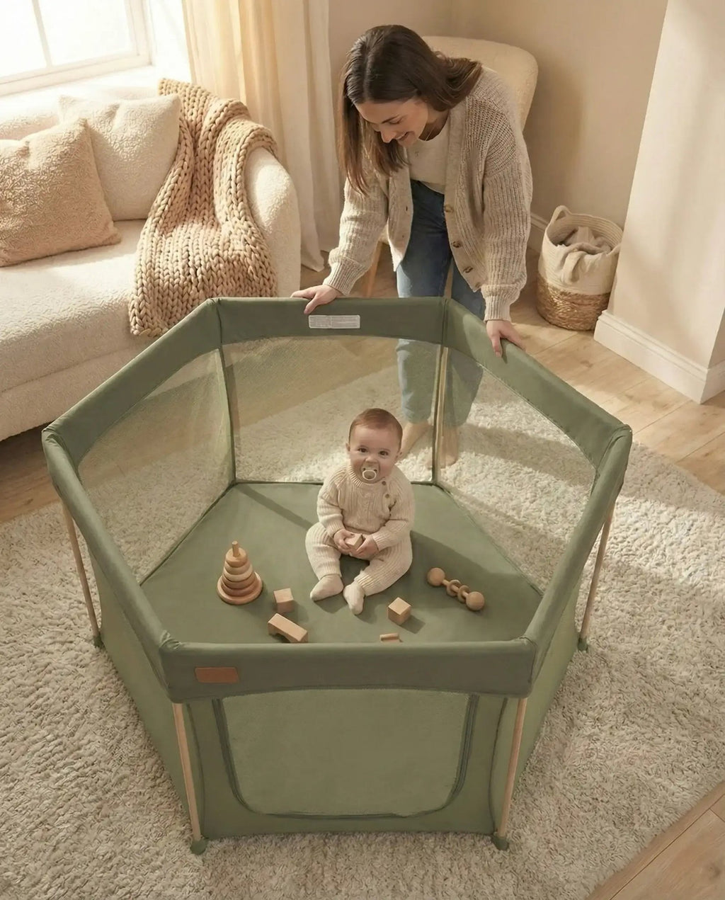 All Stars JOY Baby Playpen - Green - Baby&More