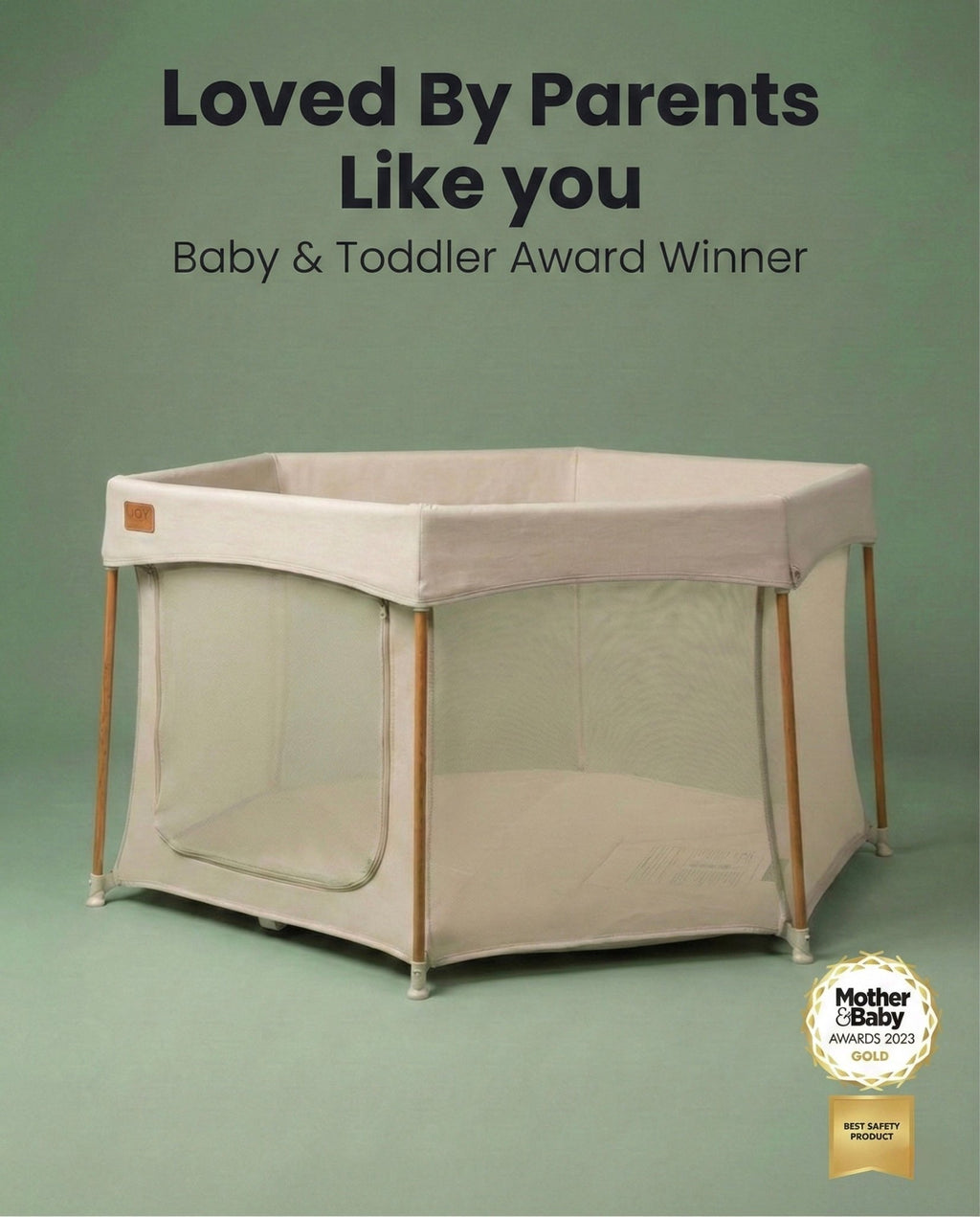All Stars JOY Baby Playpen - Natural - Baby&More