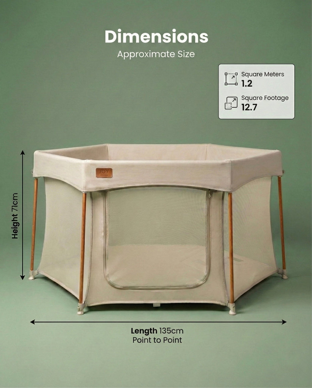 All Stars JOY Baby Playpen - Natural - Baby&More