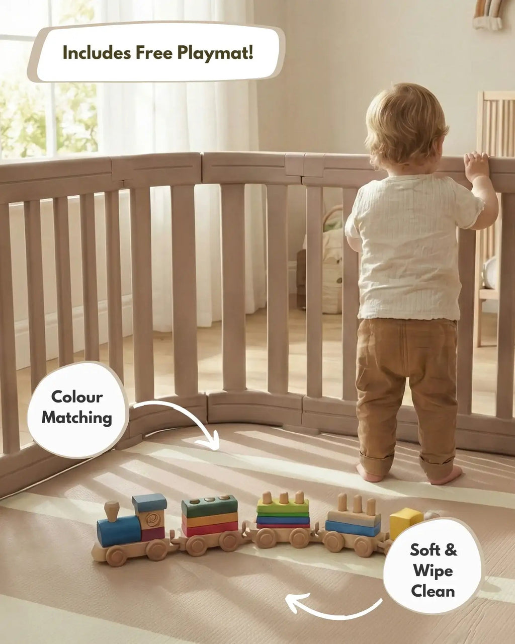 All Stars Playpen - Beige - Baby&More