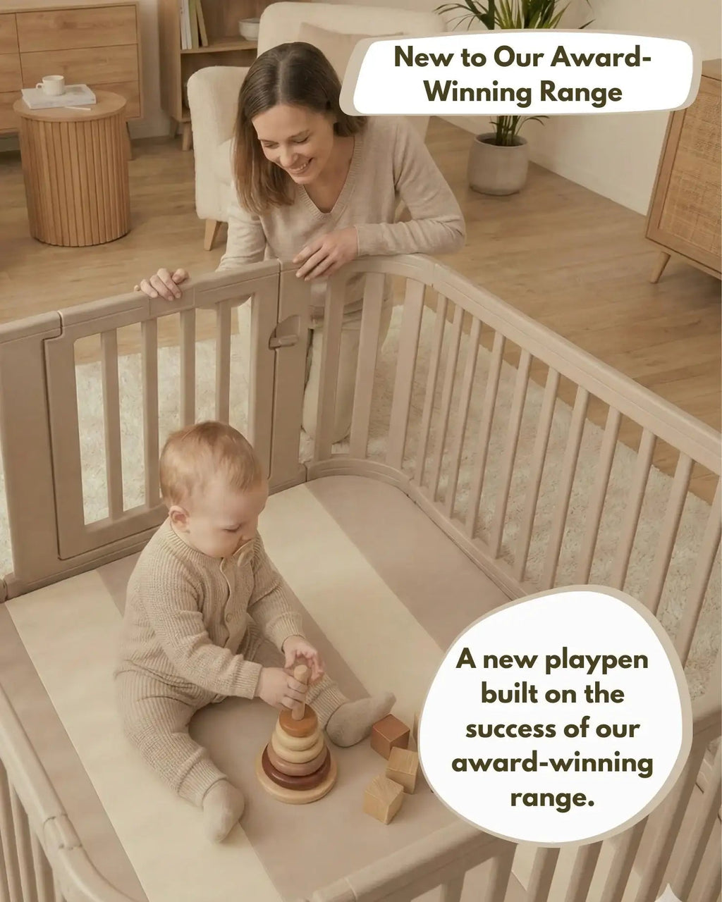 All Stars Playpen - Beige - Baby&More