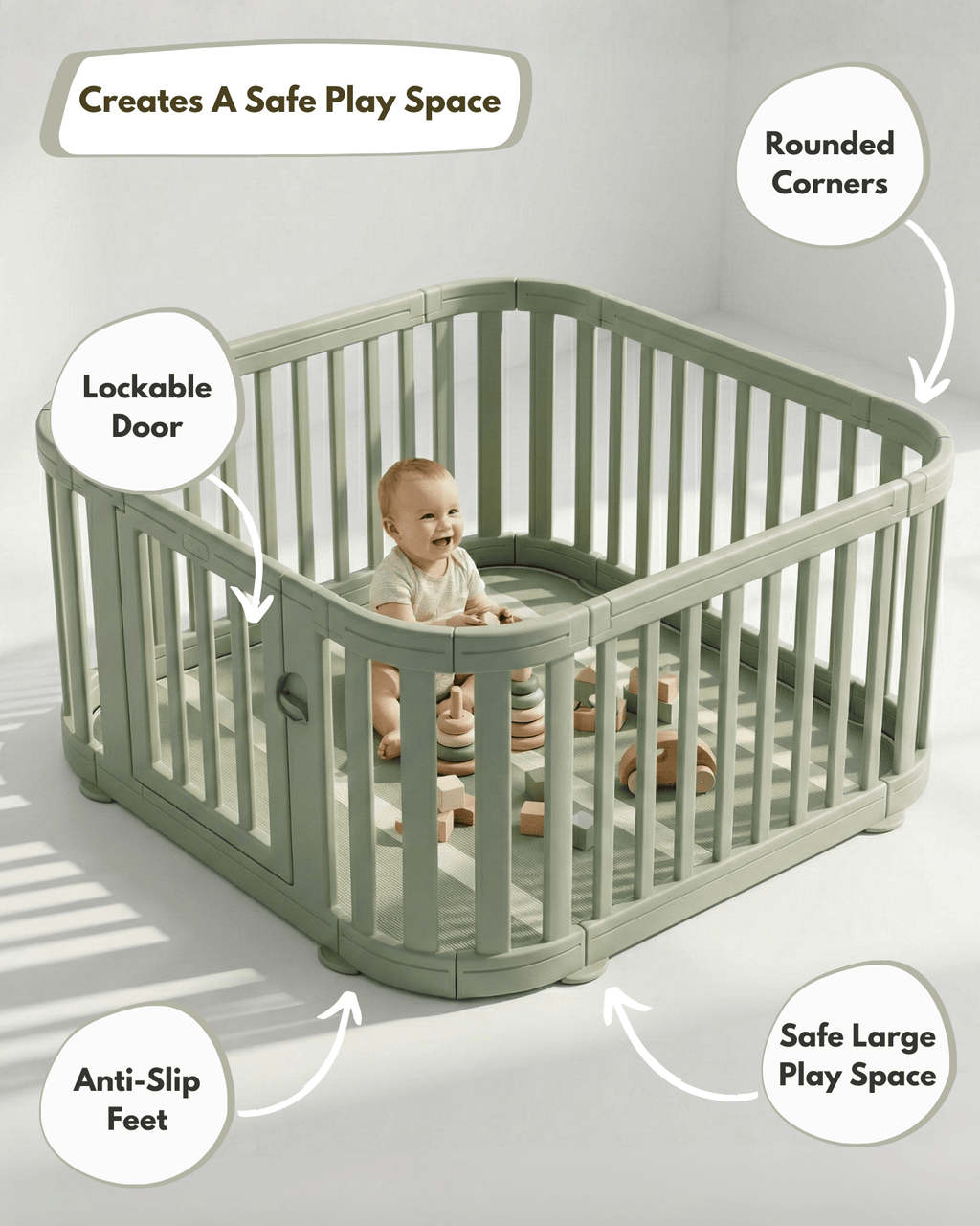 All Stars Playpen - Green - Baby&More