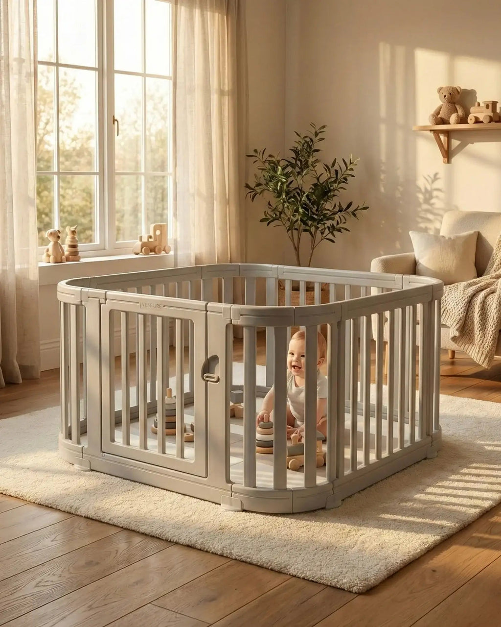 All Stars Playpen - Grey - Baby&More